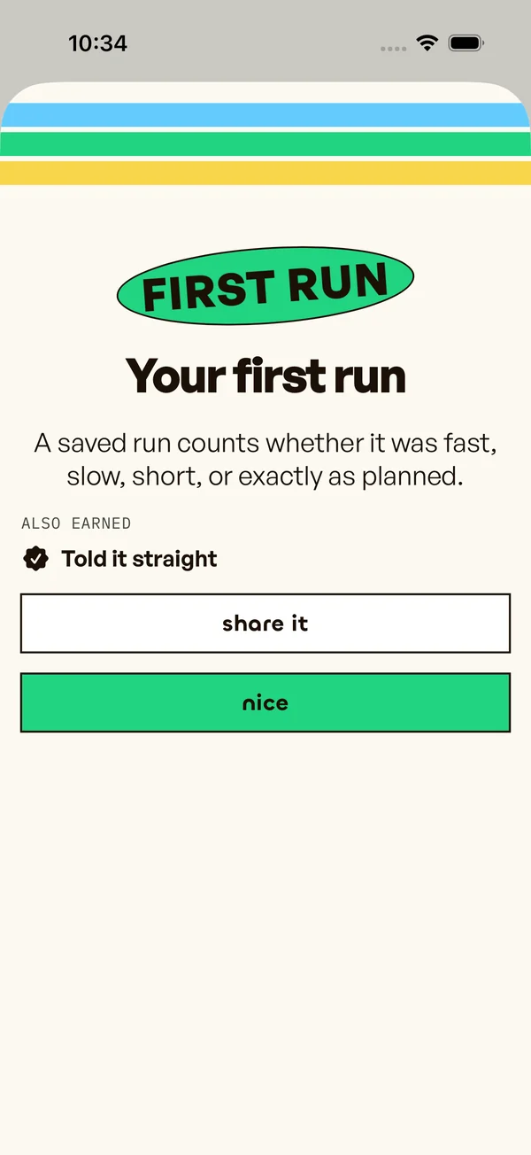 First run celebration